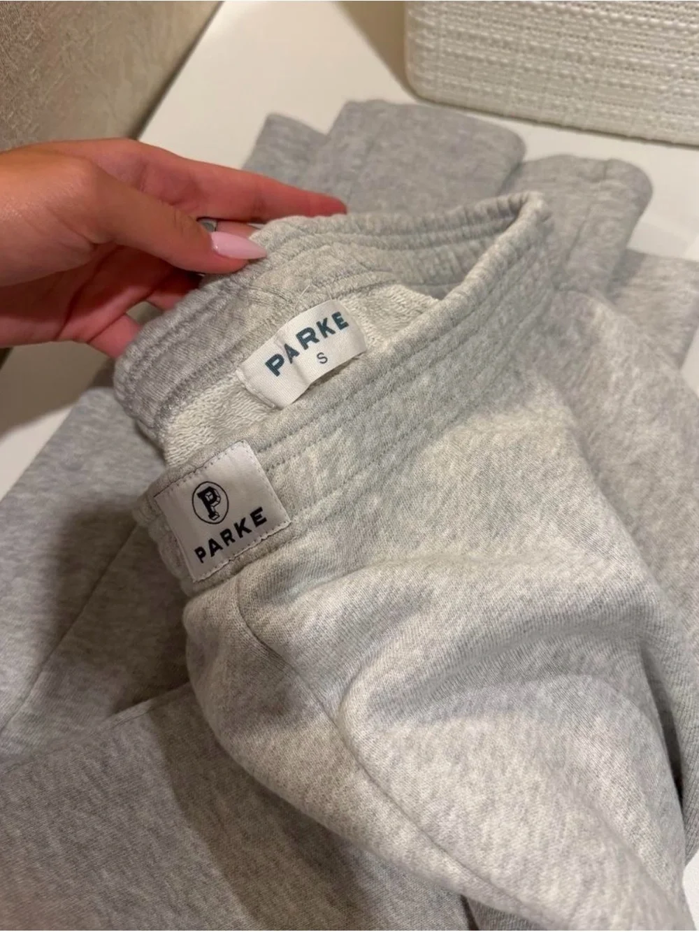 Women's Straight Leg Sweatpants in Light Gray by Parker